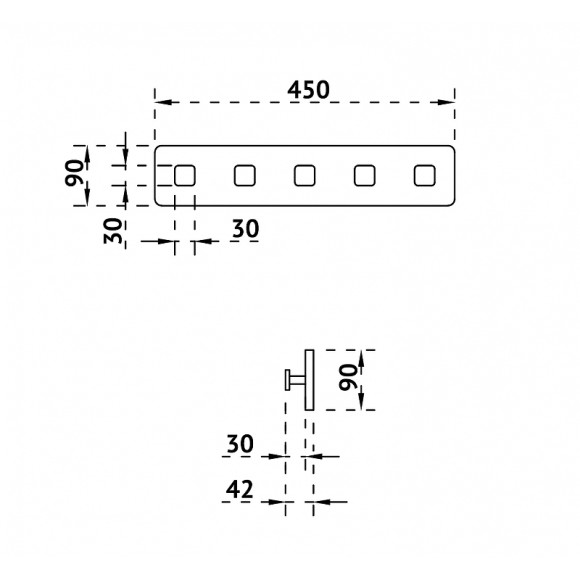 Вешалка для полотенец Abber Stein AS1650MB Черная матовая Вешалка для полотенец Abber Stein AS1650MB Черная матовая