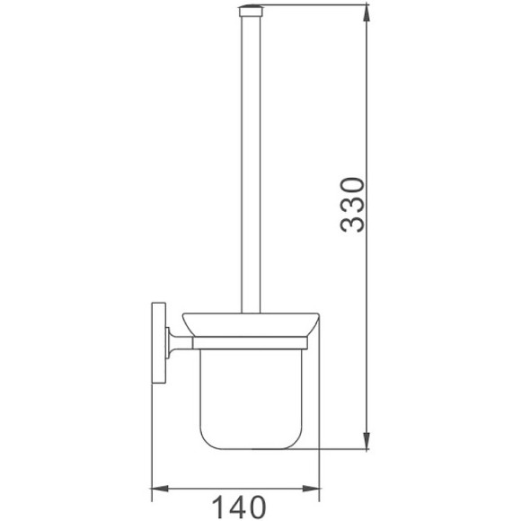 Ершик для унитаза Haiba HB1910 Хром Ершик для унитаза Haiba HB1910 Хром