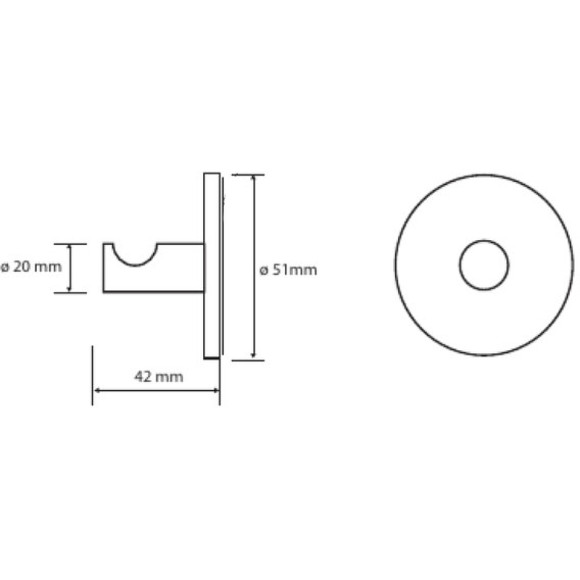 Крючок Bemeta Omega 104206262 Хром Крючок Bemeta Omega 104206262 Хром