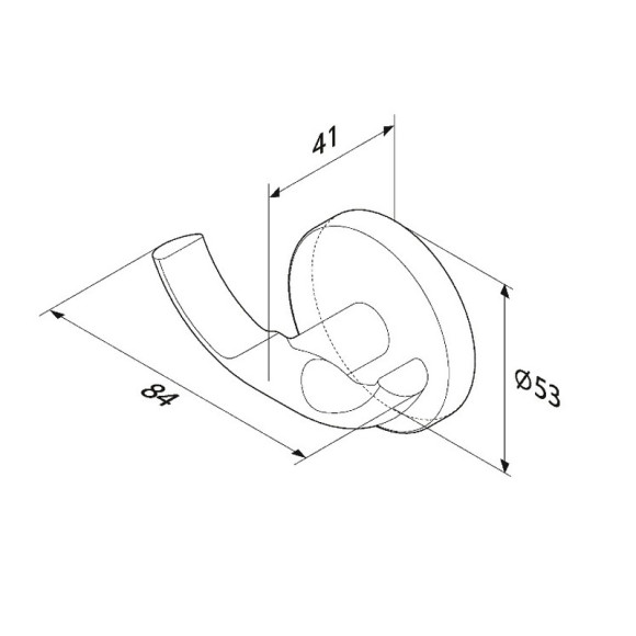 Двойной крючок AM.PM X-Joy A85A35600 Хром Двойной крючок AM.PM X-Joy A85A35600 Хром