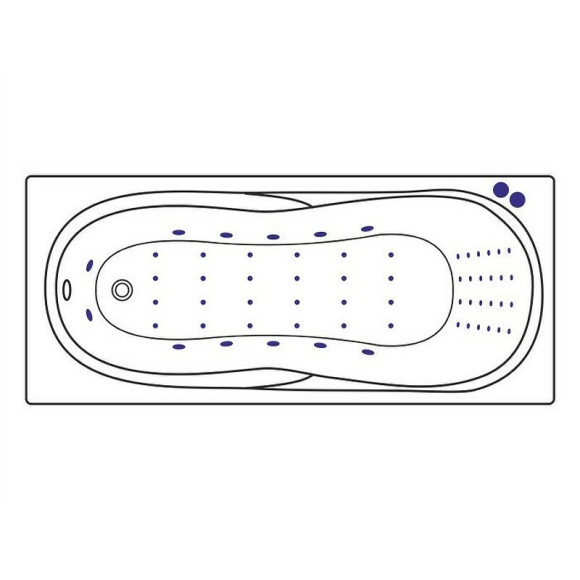 Акриловая ванна Excellent Sekwana 170x75 WAEX.SEK17.NANO.CR с гидромассажем Акриловая ванна Excellent Sekwana 170x75 WAEX.SEK17.NANO.CR с гидромассажем