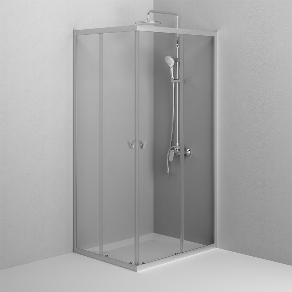 Душевой уголок AM.PM Sunny 100х80 W87G-403-10080-MT профиль Хром матовый стекло прозрачное