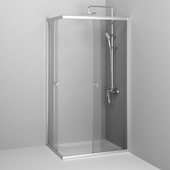 Душевой уголок AM.PM Sunny 100х80 W87G-403-10080-MT профиль Хром матовый стекло прозрачное