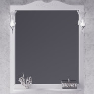 Зеркало Opadiris Валери 85 00-00007039 Белое матовое с выключателем