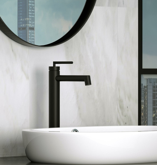 Смеситель для раковины BelBagno Acqua ACQUA-LMC-NERO Черный матовый