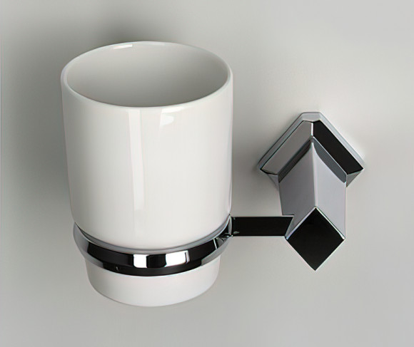 Стакан для зубных щеток WasserKRAFT Aller K-1128C Хром