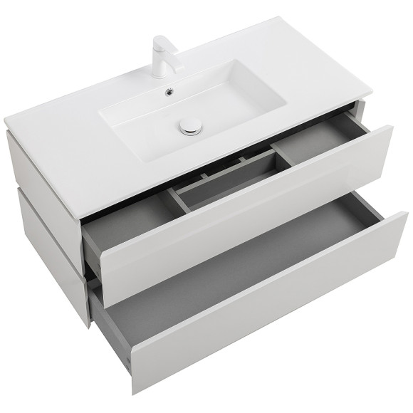 Тумба под раковину Cezares Plane 100 PLANE-1000-2C-SO-BL подвесная Bianco Lucido Тумба под раковину Cezares Plane 100 PLANE-1000-2C-SO-BL подвесная Bianco Lucido