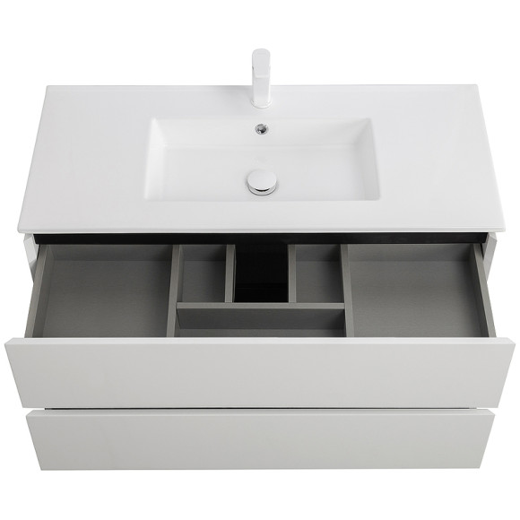 Тумба под раковину Cezares Plane 100 PLANE-1000-2C-SO-BL подвесная Bianco Lucido Тумба под раковину Cezares Plane 100 PLANE-1000-2C-SO-BL подвесная Bianco Lucido