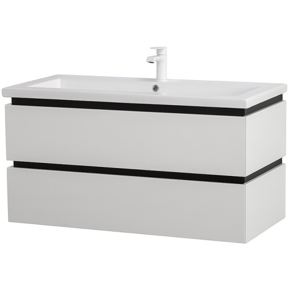 Тумба под раковину Cezares Plane 100 PLANE-1000-2C-SO-BL подвесная Bianco Lucido Тумба под раковину Cezares Plane 100 PLANE-1000-2C-SO-BL подвесная Bianco Lucido