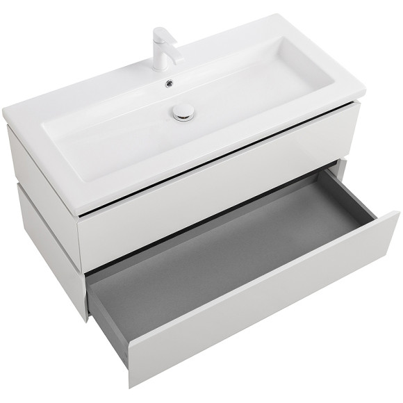 Тумба под раковину Cezares Plane 100 PLANE-1000-2C-SO-BL подвесная Bianco Lucido Тумба под раковину Cezares Plane 100 PLANE-1000-2C-SO-BL подвесная Bianco Lucido