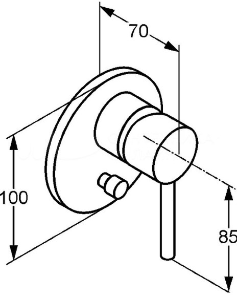 Смеситель для душа Kludi Bozz 387160576 Хром
