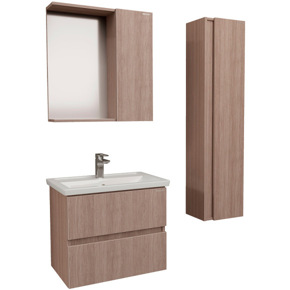 Тумба под раковину Grossman Юнит 70 2070131 подвесная Кадена вуд