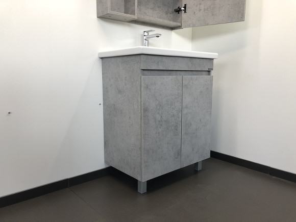 Тумба с раковиной Comforty Осло 70НД 00-00006117 Бетон светлый Тумба с раковиной Comforty Осло 70НД 00-00006117 Бетон светлый