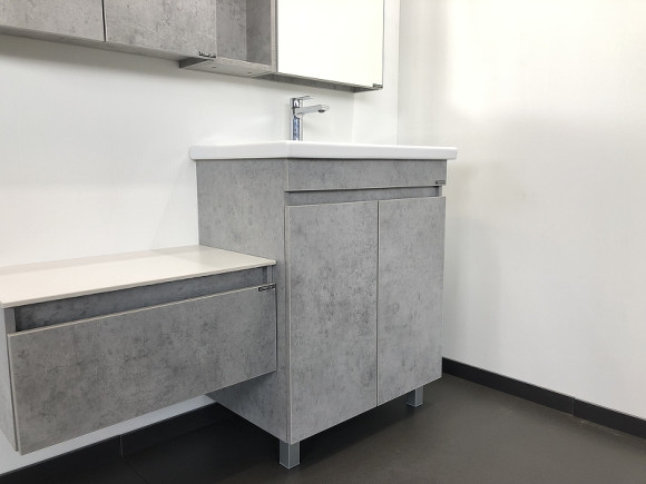 Тумба с раковиной Comforty Осло 70НД 00-00006117 Бетон светлый Тумба с раковиной Comforty Осло 70НД 00-00006117 Бетон светлый