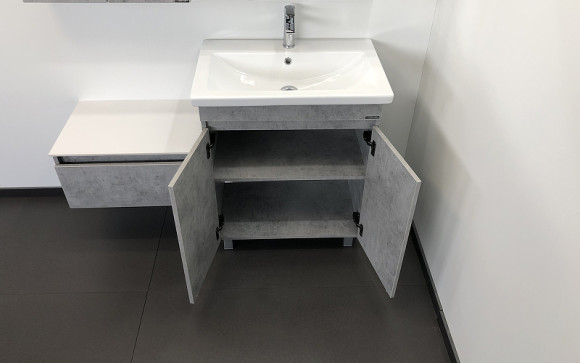 Тумба с раковиной Comforty Осло 70НД 00-00006117 Бетон светлый Тумба с раковиной Comforty Осло 70НД 00-00006117 Бетон светлый