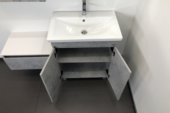 Тумба с раковиной Comforty Осло 70НД 00-00006117 Бетон светлый Тумба с раковиной Comforty Осло 70НД 00-00006117 Бетон светлый