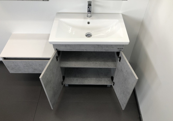 Тумба с раковиной Comforty Осло 70НД 00-00006117 Бетон светлый Тумба с раковиной Comforty Осло 70НД 00-00006117 Бетон светлый