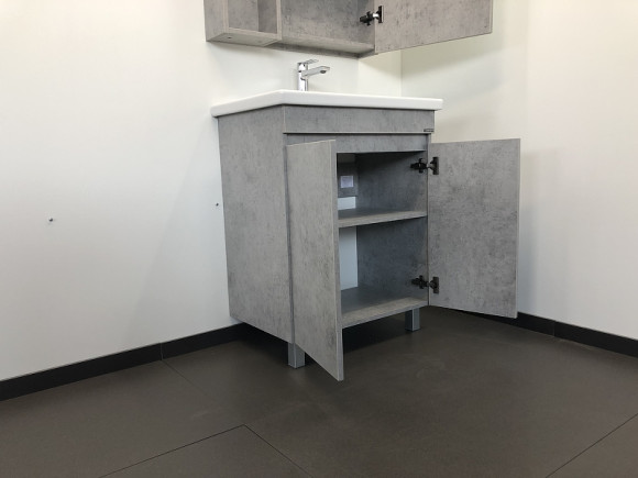 Тумба с раковиной Comforty Осло 70НД 00-00006117 Бетон светлый Тумба с раковиной Comforty Осло 70НД 00-00006117 Бетон светлый