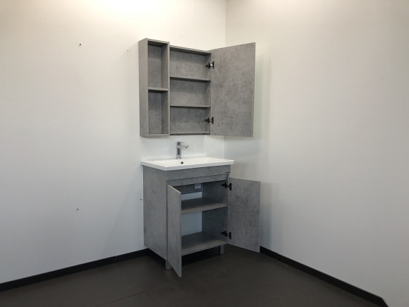 Тумба с раковиной Comforty Осло 70НД 00-00006117 Бетон светлый Тумба с раковиной Comforty Осло 70НД 00-00006117 Бетон светлый