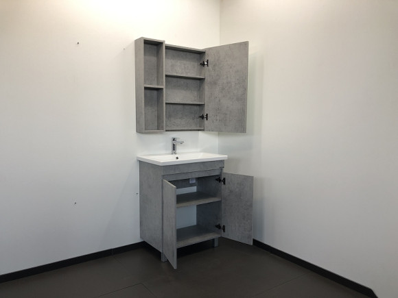 Тумба с раковиной Comforty Осло 70НД 00-00006117 Бетон светлый Тумба с раковиной Comforty Осло 70НД 00-00006117 Бетон светлый