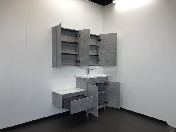 Тумба с раковиной Comforty Осло 70НД 00-00006117 Бетон светлый Тумба с раковиной Comforty Осло 70НД 00-00006117 Бетон светлый