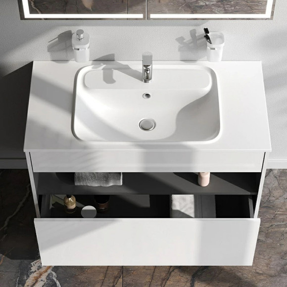 Раковина AM.PM Func 100 M8FWPC1000WM Белая матовая Раковина AM.PM Func 100 M8FWPC1000WM Белая матовая