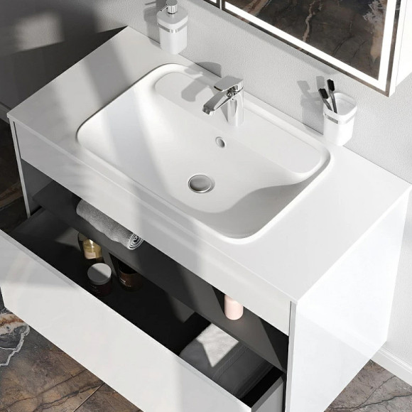 Раковина AM.PM Func 100 M8FWPC1000WM Белая матовая Раковина AM.PM Func 100 M8FWPC1000WM Белая матовая