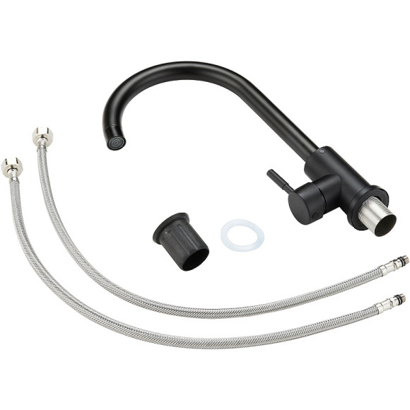 Смеситель для кухни Orange Steel M99-009b Черный матовый Смеситель для кухни Orange Steel M99-009b Черный матовый