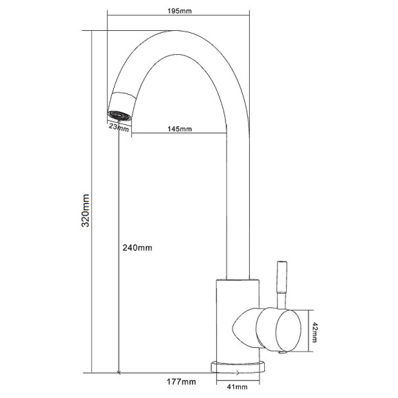 Смеситель для кухни Orange Steel M99-009b Черный матовый Смеситель для кухни Orange Steel M99-009b Черный матовый