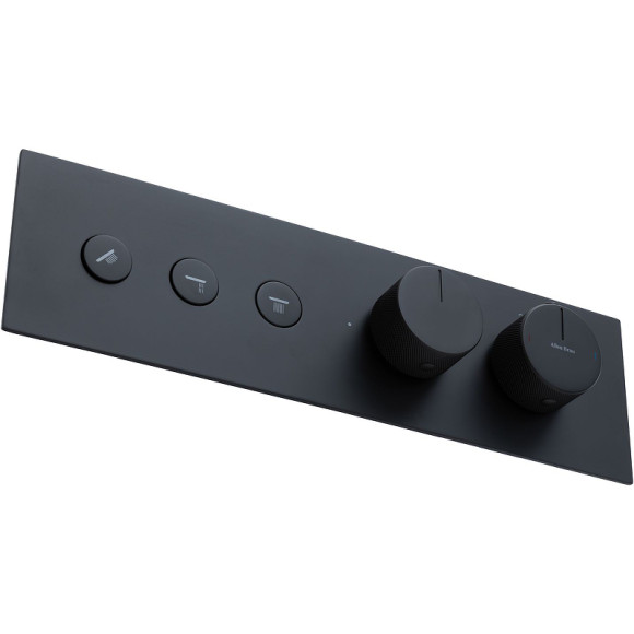 Смеситель для душа Allen Brau Liberty 5.33003-31 с термостатом Черный матовый Смеситель для душа Allen Brau Liberty 5.33003-31 с термостатом Черный матовый