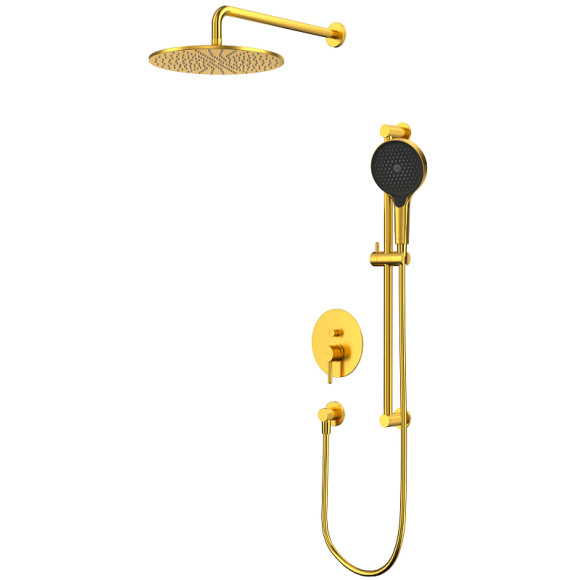Душевая система Whitecross Y brushed gold YSET05TOPGLB Брашированное золото