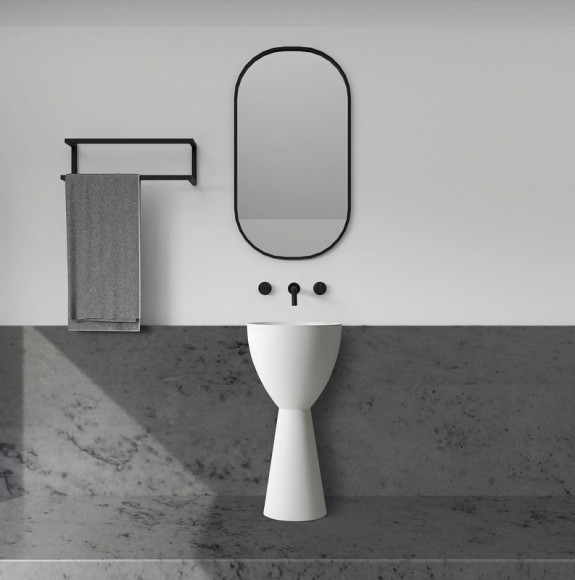 Раковина Abber Stein 45 AS2507 Белая матовая