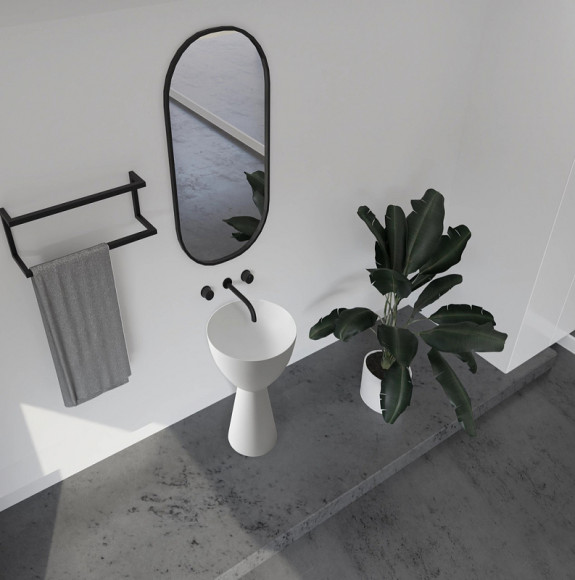 Раковина Abber Stein 45 AS2507 Белая матовая