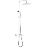 Душевая система Boheme Uno 468-T-WCR с термостатом Белая Хром