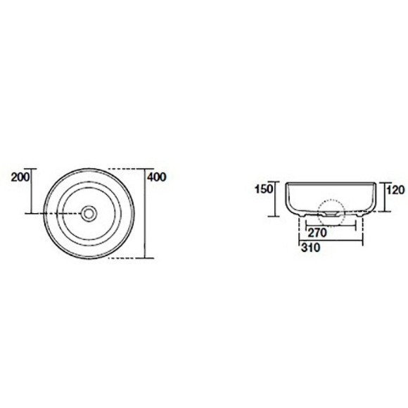 Раковина-чаша Kerasan Nolita 40 534481 Nocciola Раковина-чаша Kerasan Nolita 40 534481 Nocciola