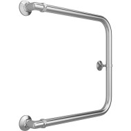 Водяной полотенцесушитель Terminus П-образный (1) 500х500 4620768881374 Хром, боковое подключение, G 1" НР