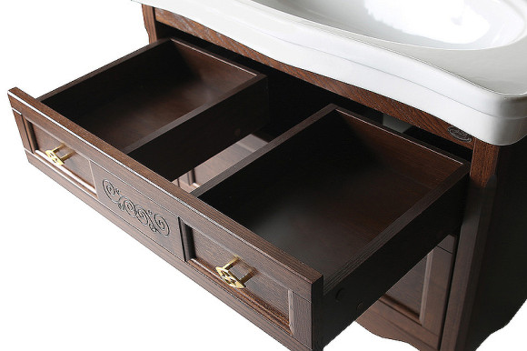 Комплект мебели для ванной ASB-Woodline Модерн 85 Антикварный орех