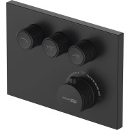 Смеситель для душа WasserKRAFT Elbe 7458 Thermo с термостатом Черный матовый