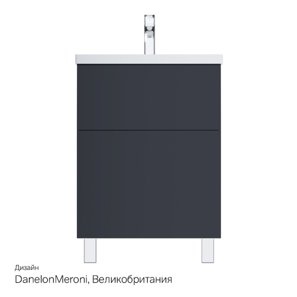 Тумба под раковину AM.PM Gem 60 M90FSX06022GM32 Графит матовый