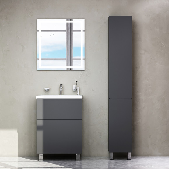 Тумба под раковину AM.PM Gem 60 M90FSX06022GM32 Графит матовый