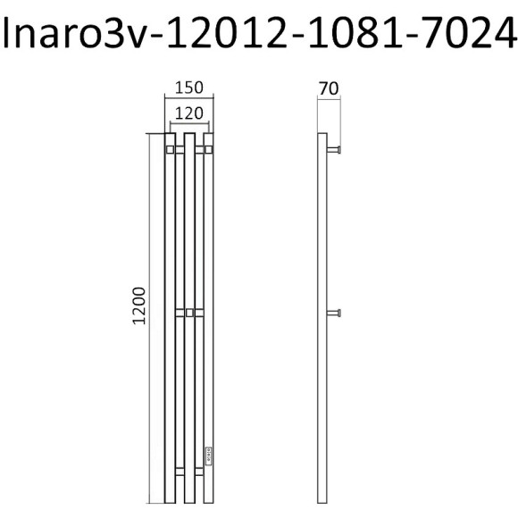Электрический полотенцесушитель Маргроид Inaro3v профильный 1200x150 Inaro3v-12012-1081-7024 Графитовый серый Электрический полотенцесушитель Маргроид Inaro3v профильный 1200x150 Inaro3v-12012-1081-7024 Графитовый серый