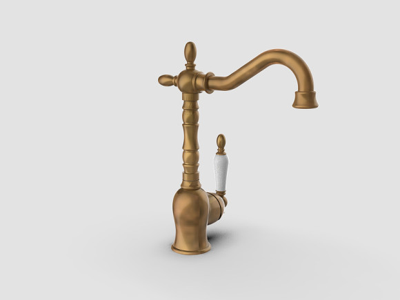 Смеситель для раковины GPD Retro Colored MTL180-SO Gold Oxide