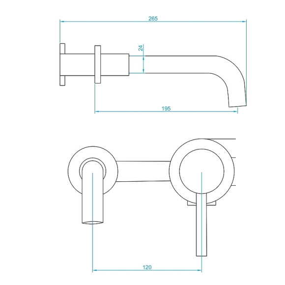 Смеситель для раковины RGW Shower Panels SP-47B 51140547-04 Черный матовый