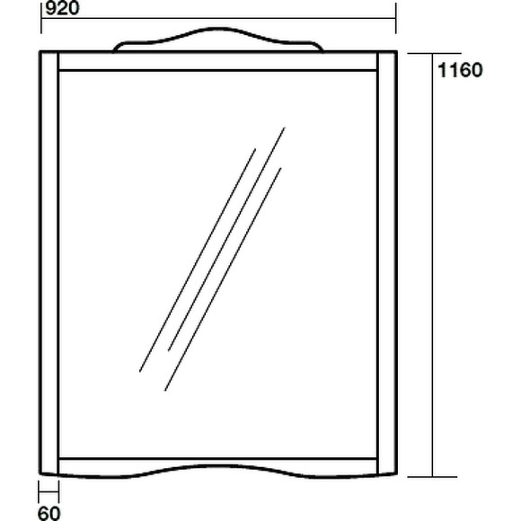 Зеркало Kerasan Retro 90 734540 Орех Зеркало Kerasan Retro 90 734540 Орех