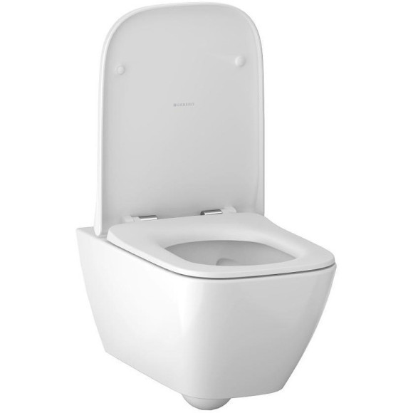 Унитаз Geberit Smyle Square 500.683.00.2 подвесной с сиденьем Микролифт