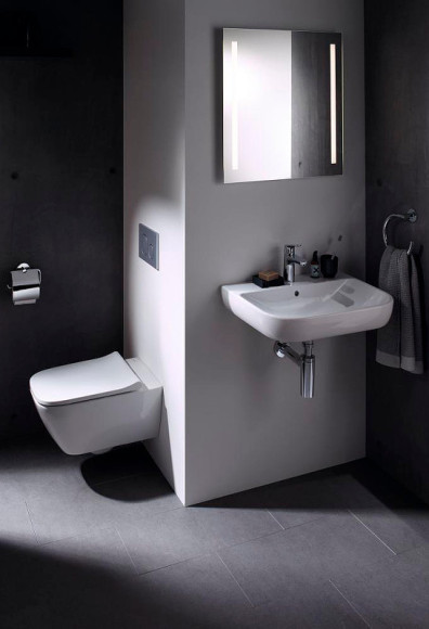 Унитаз Geberit Smyle Square 500.683.00.2 подвесной с сиденьем Микролифт