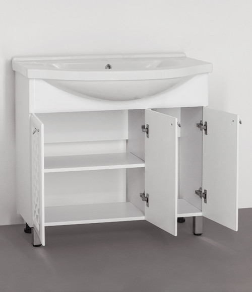 Тумба под раковину Style Line Канна 90 Белый глянец Тумба под раковину Style Line Канна 90 Белый глянец