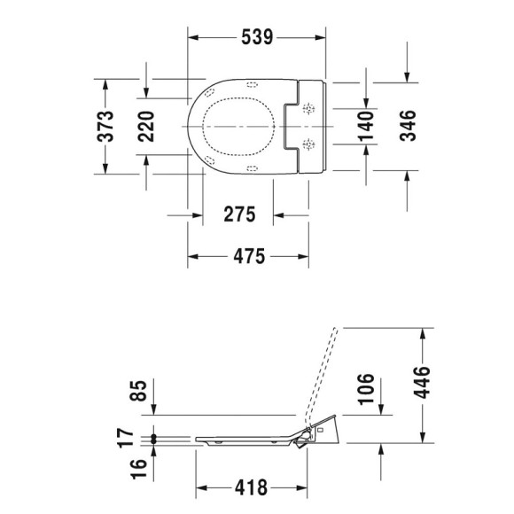 Крышка биде Duravit SensoWash Slim 611000002304300 с Микролифтом Крышка биде Duravit SensoWash Slim 611000002304300 с Микролифтом