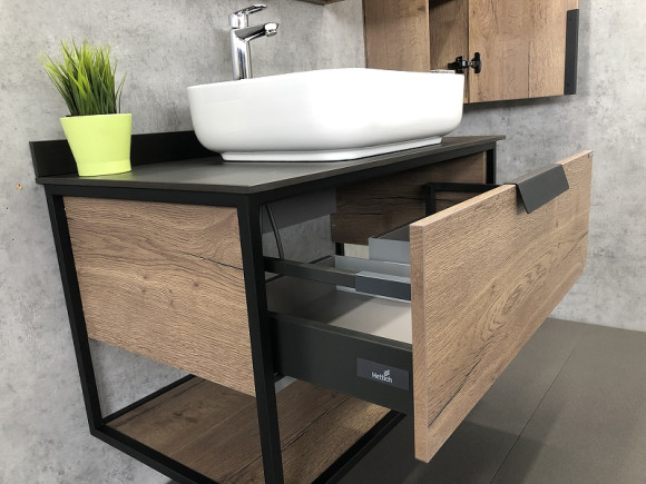 Тумба с раковиной Comforty Кельн 90 00004149965 подвесная Дуб темный Тумба с раковиной Comforty Кельн 90 00004149965 подвесная Дуб темный