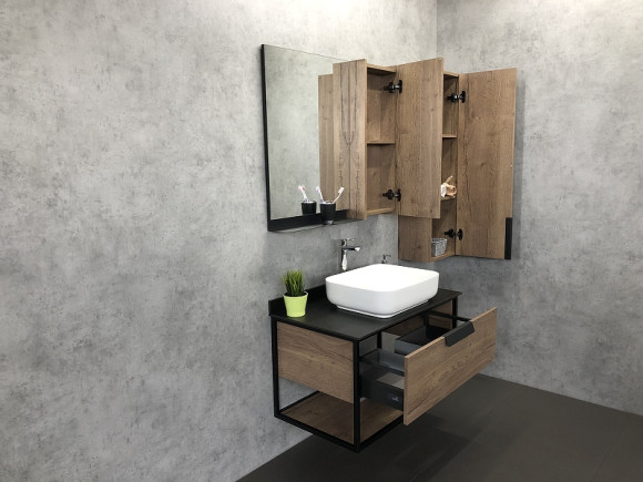 Тумба с раковиной Comforty Кельн 90 00004149965 подвесная Дуб темный Тумба с раковиной Comforty Кельн 90 00004149965 подвесная Дуб темный